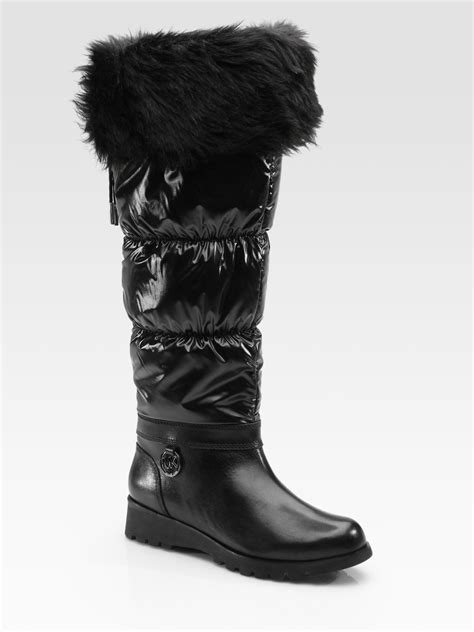 michael kors snow boot|Michael Kors thigh high boots.